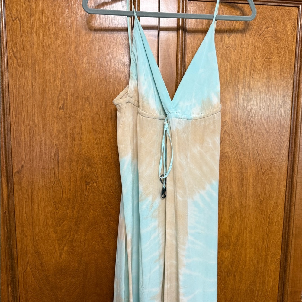 Gypsy 05 Blue and Tan Maxi Dress